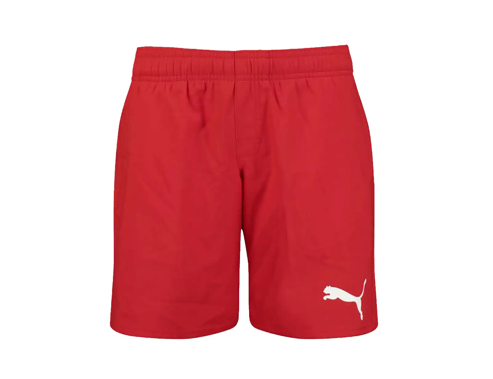 Puma - Boys Swim Mid Length Short - Rode Zwembroek Jongens