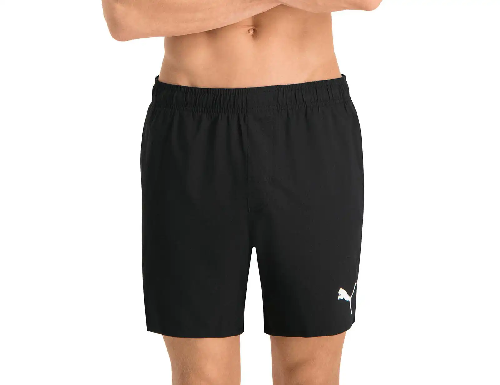 Puma - Swim Mid Shorts - Zwarte Zwemshorts